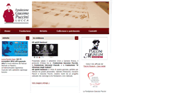 Desktop Screenshot of fondazionegiacomopuccini.it