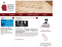 Tablet Screenshot of fondazionegiacomopuccini.it